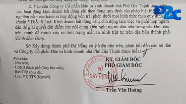 Đà Nẵng cấm Công ty Phú Gia Thịnh huy động vốn trái phép dưới mọi hình thức